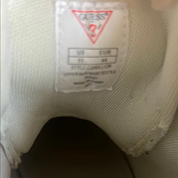Guess White High-Top Athletic Sneakers with Quilted Design