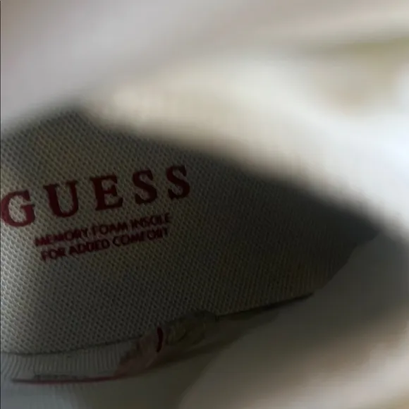 Guess White High-Top Athletic Sneakers with Quilted Design