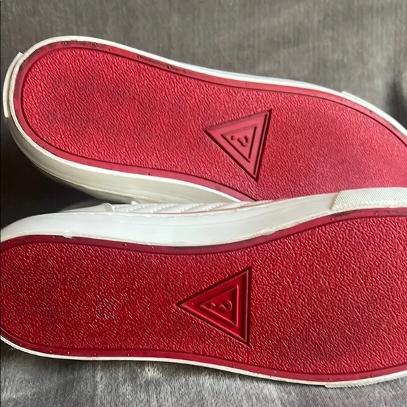 Guess White High-Top Athletic Sneakers with Quilted Design