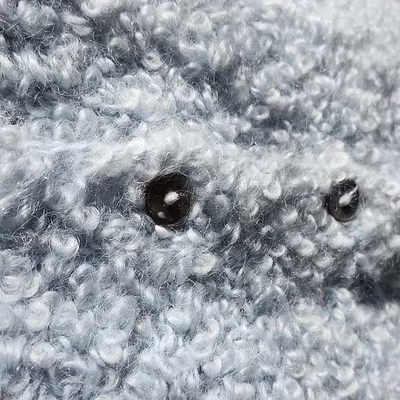 Hand Made Italy, Professionally Clean, Chic Baby Blue Mohair Sweater, M, $54