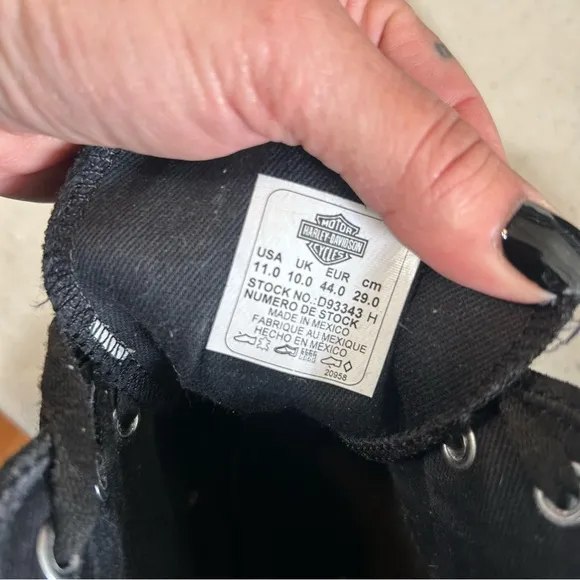 Harley Davidson Baxter High Top Tennis Shoes Size 11