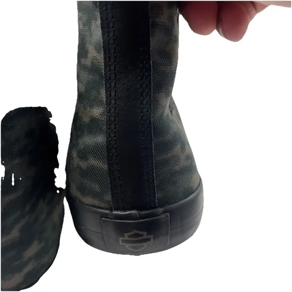 Harley Davidson Men's Baxter High-Top Camo Black/Green SneakersD93903 - SZ 10.5M