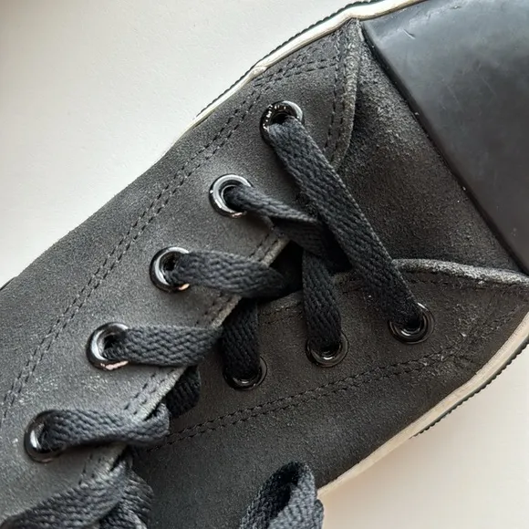 Harley-Davidson Mens Baxter Sneakers Shoes Black White Suede High Top 11.5
