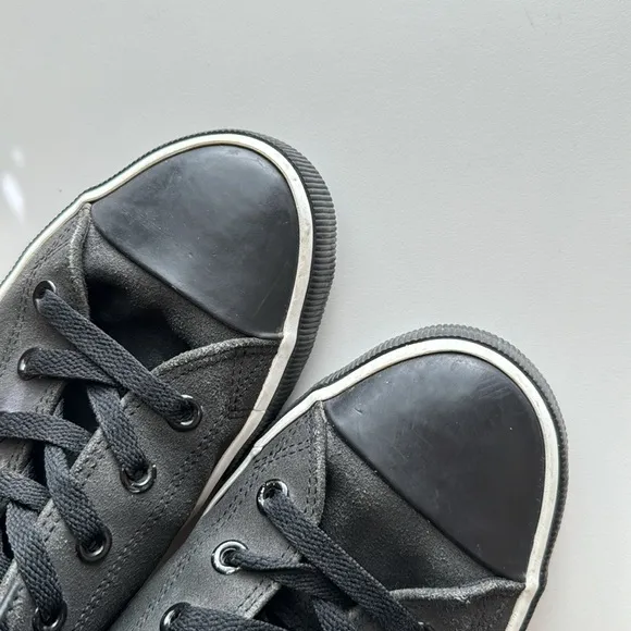 Harley-Davidson Mens Baxter Sneakers Shoes Black White Suede High Top 11.5