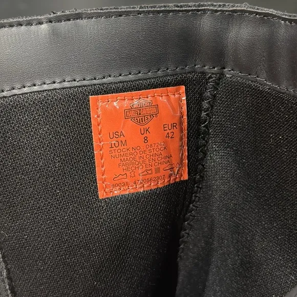 Harley-Davidson Women's Bradner Zip-Up 16&quot; Black Motorcycle Boots - 10