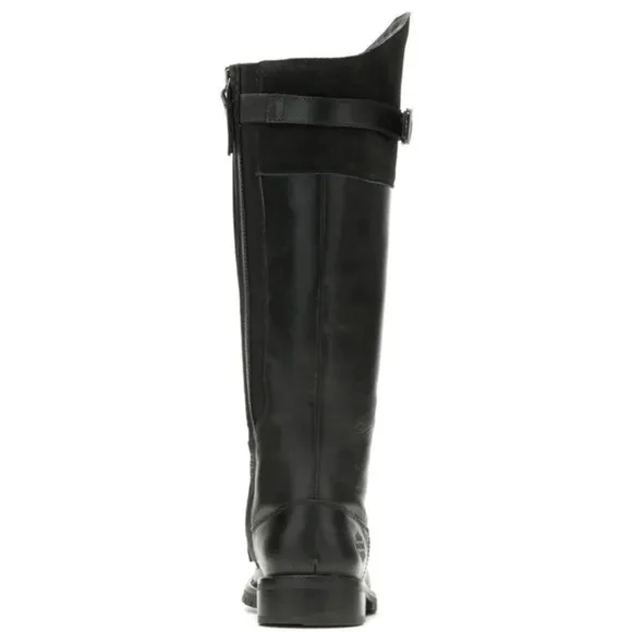 Harley-Davidson Women's Bradner Zip-Up 16&quot; Black Motorcycle Boots - 10