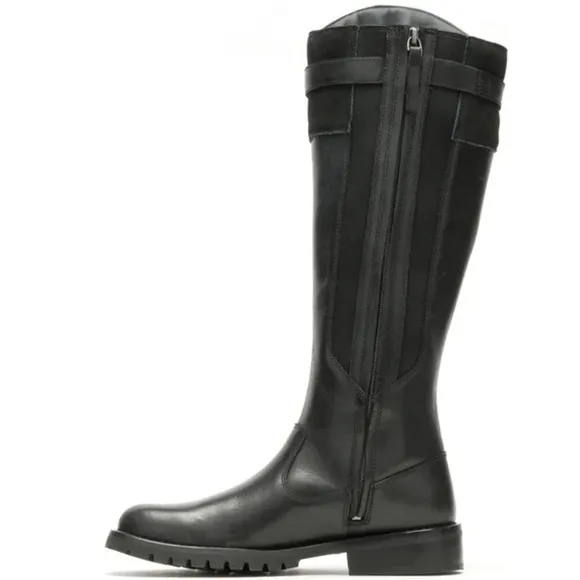 Harley-Davidson Women's Bradner Zip-Up 16&quot; Black Motorcycle Boots - 10