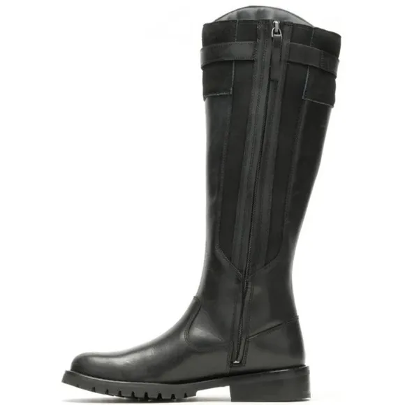 Harley-Davidson Women's Bradner Zip-Up 16&quot; Black Motorcycle Boots - 6.5