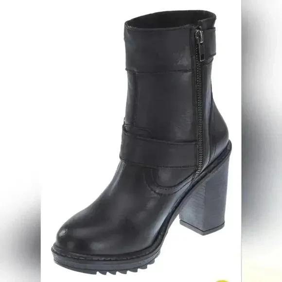 HARLEY DAVIDSON Women's Ludwell 5.5 Inch Black Fashion Boots Size 5.5
