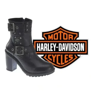 HARLEY DAVIDSON Women's Ludwell 5.5 Inch Black Fashion Boots Size 5.5