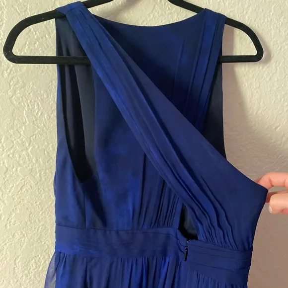 Haute Hippie $395 Miles To Go Dress Size L Moon Stone Blue Revolve Chiffon