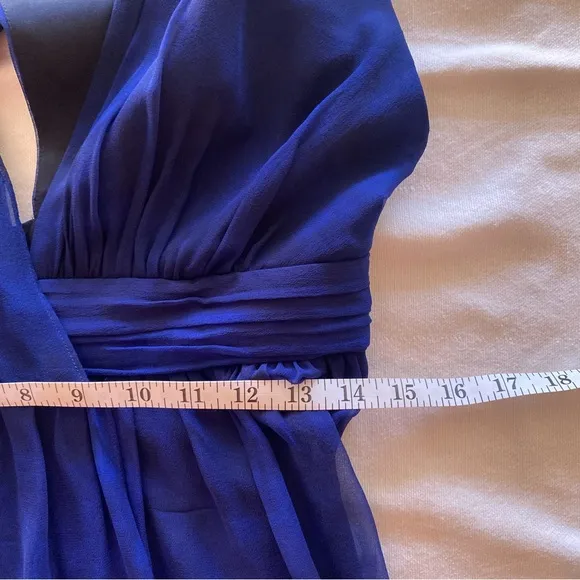 Haute Hippie $395 Miles To Go Dress Size L Moon Stone Blue Revolve Chiffon