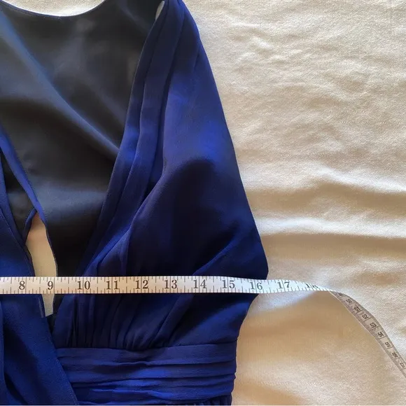 Haute Hippie $395 Miles To Go Dress Size L Moon Stone Blue Revolve Chiffon