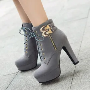 High Heel Princess Shoes With Thick Heels,Sexy Design With Waterproof Platform