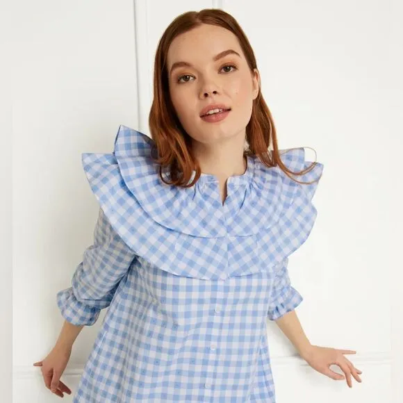 Hill House Colette Gingham Dress NWT