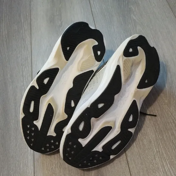 HOKA Black and White Running/Walking Shoes
