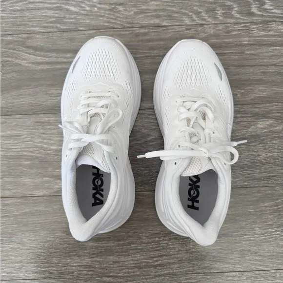 HOKA Bondi 9 White Sneakers 7