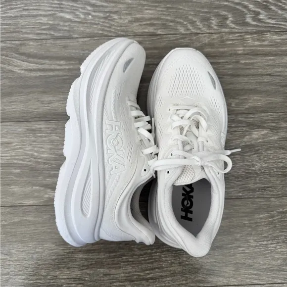 HOKA Bondi 9 White Sneakers 7