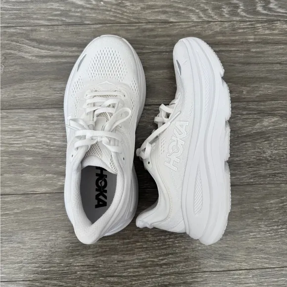 HOKA Bondi 9 White Sneakers 7