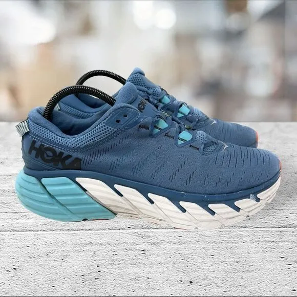 Hoka One One Mens Gaviota 3 1113520 RTAR Blue Running Shoes Sneakers Size 9.5 D‎
