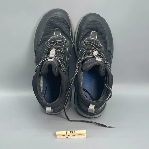 Hoka One One Sky Toa Gore-Tex Men's 10 Black Sneakers Lace-Up Low Top Athletic