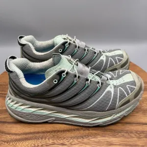 HOKA One One Stinson Shoes Womens Size 9 Trail Running Sneakers Teal Walking
