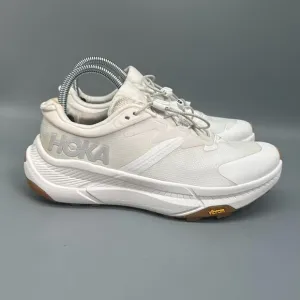 Hoka One One Transport Women's 7.5 White Athletic Sneakers Cord-Lock Low Top