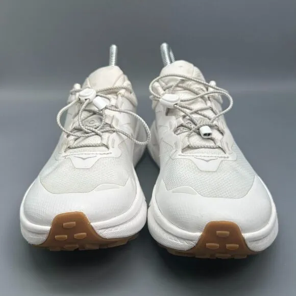 Hoka One One Transport Women's 7.5 White Athletic Sneakers Cord-Lock Low Top