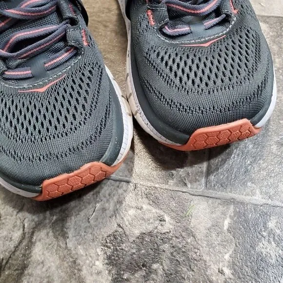 Hoka One One Gavoita 2 Running Shoe Coral /Gray Woman's 6.5