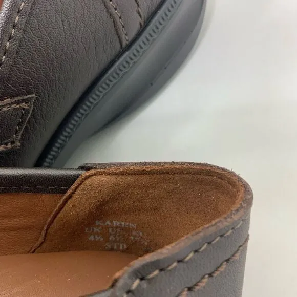 HOTTER Ortholite brown leather shoes