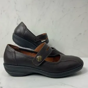 HOTTER Ortholite brown leather shoes