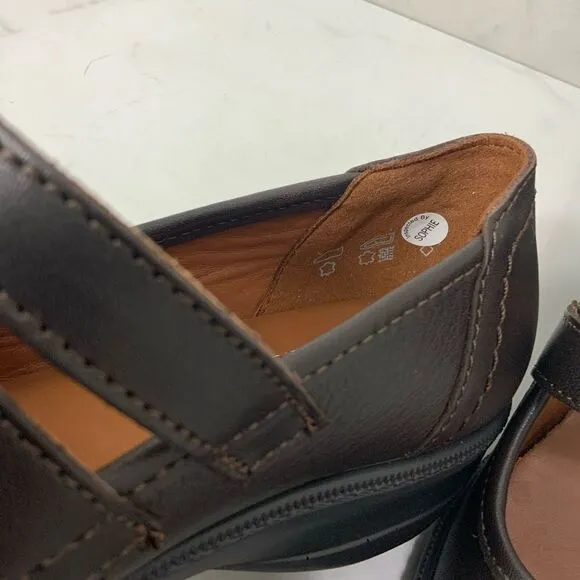 HOTTER Ortholite brown leather shoes