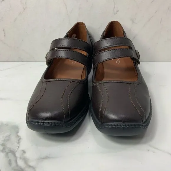 HOTTER Ortholite brown leather shoes