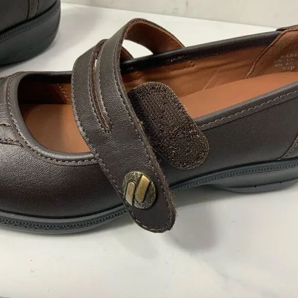 HOTTER Ortholite brown leather shoes