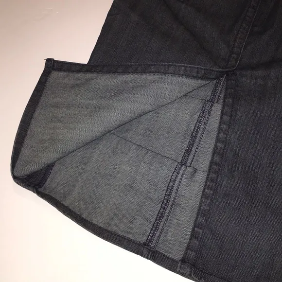 HUDSON JEANS tiered &amp; tapered denim pencil…
