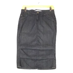 HUDSON JEANS tiered &amp; tapered denim pencil…
