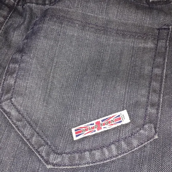 HUDSON JEANS tiered &amp; tapered denim pencil…