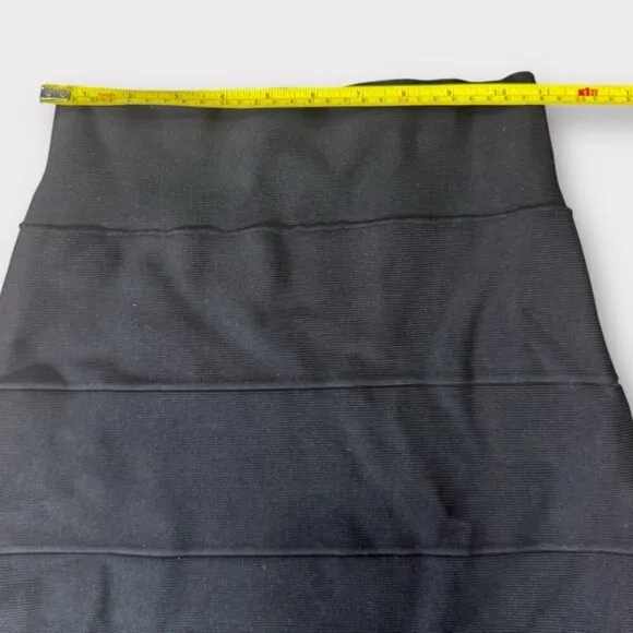 ICÔNE by SIMONS black bodycon bandage pencil skirt stretchy midi size S