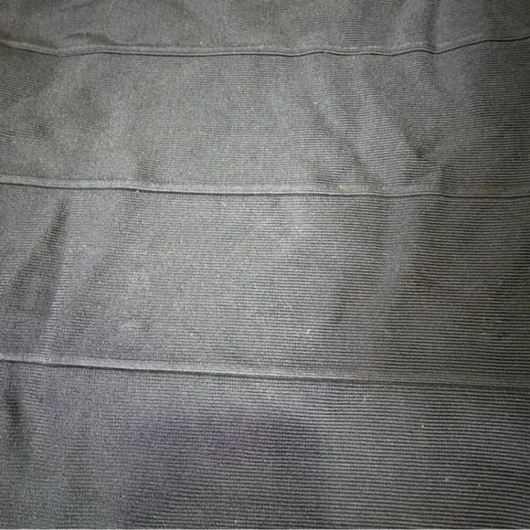 ICÔNE by SIMONS black bodycon bandage pencil skirt stretchy midi size S