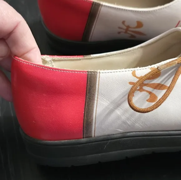 Icon Andy Warhol Campbells Tomato Soup Shoes Womens 6.5 M Vintage