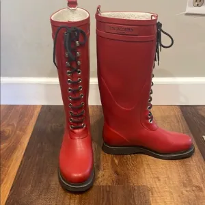Ilse Jacobsen Women's Red Rain Boots