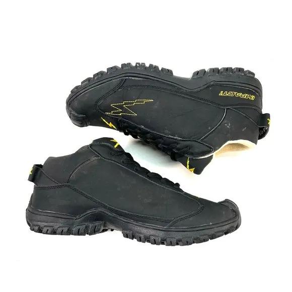 Impact Racing Shoes Low Top Black Leather Mens Size 6 (Woman's 8)