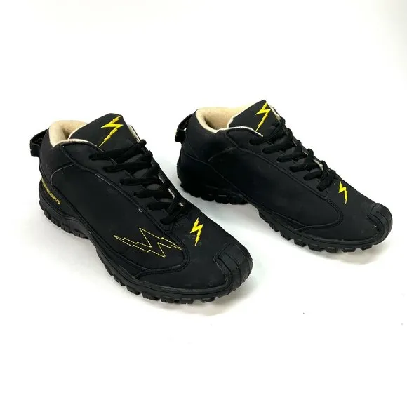 Impact Racing Shoes Low Top Black Leather Mens Size 6 (Woman's 8)