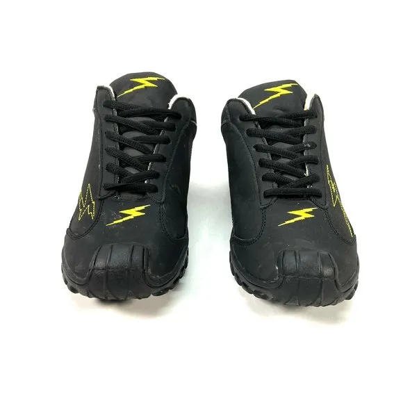Impact Racing Shoes Low Top Black Leather Mens Size 6 (Woman's 8)