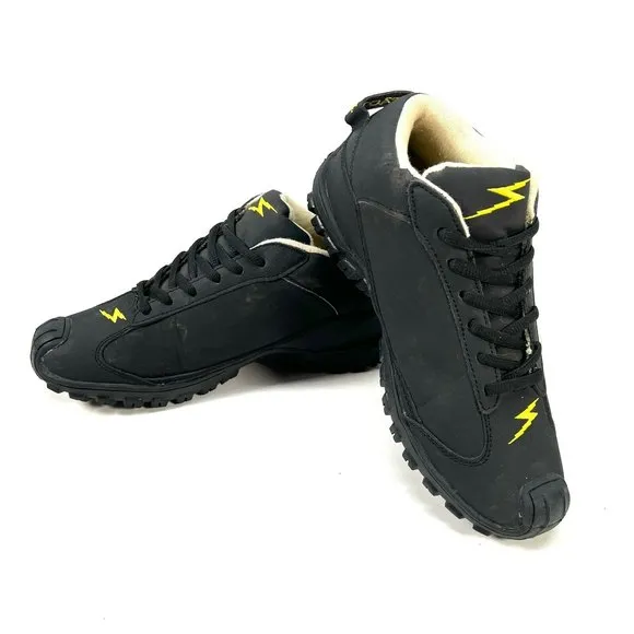 Impact Racing Shoes Low Top Black Leather Mens Size 6 (Woman's 8)