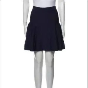 Intermix designer casual solid blue knit skirt size small