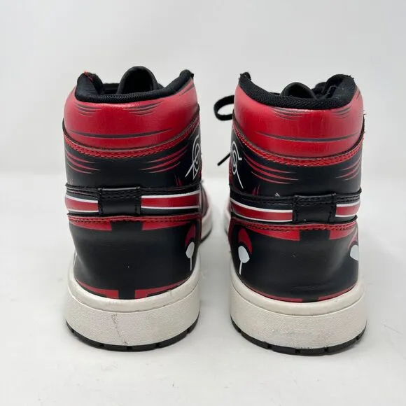 Itachi Akatsuki Naruto Cloud Custom Anime High Top Sneaker Shoes Mens 44 US 10.5