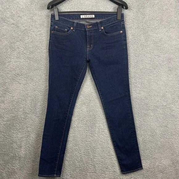J Brand Womens Dark Wash Skinny Jeans Cut #313 Size 28 Designer Jeans