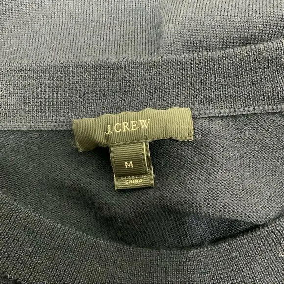 J. CREW 100% merino wool embroidered sweater