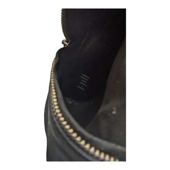 J. Jill Size 7.5 Suede Leather OTK Boots Black BTS049481